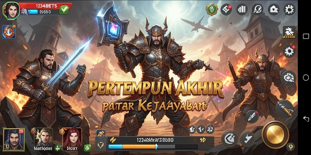 Tampilan seru gameplay Battle Royale di 1234BETS dengan aksi intens.