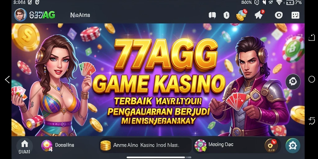 Screenshot utama 77AG menampilkan gameplay Kasino yang menarik dan interaktif.