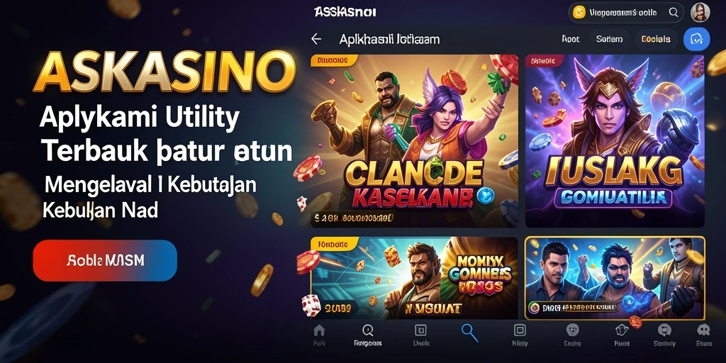 Tampilan antarmuka pengguna yang sederhana dan efisien dari ASKASINO.