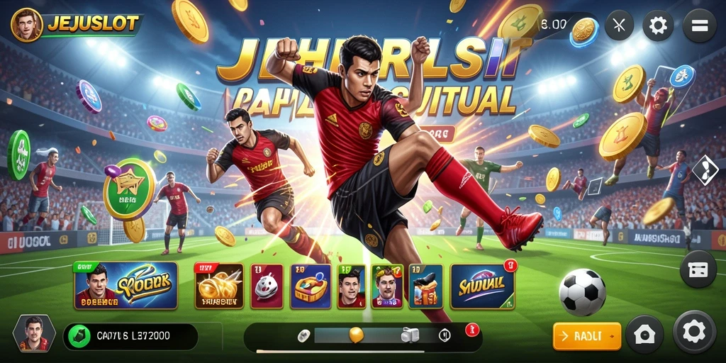 Tangkapan layar gameplay JEJUSLOT yang menampilkan pertarungan olahraga yang mendebarkan.