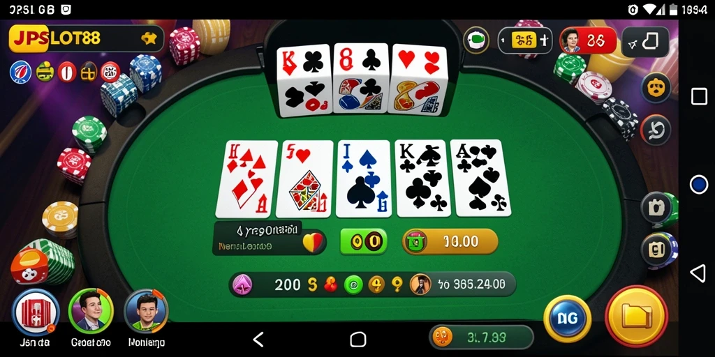 Tampilan gameplay seru dalam JPSLOT88 saat bermain Domino.
