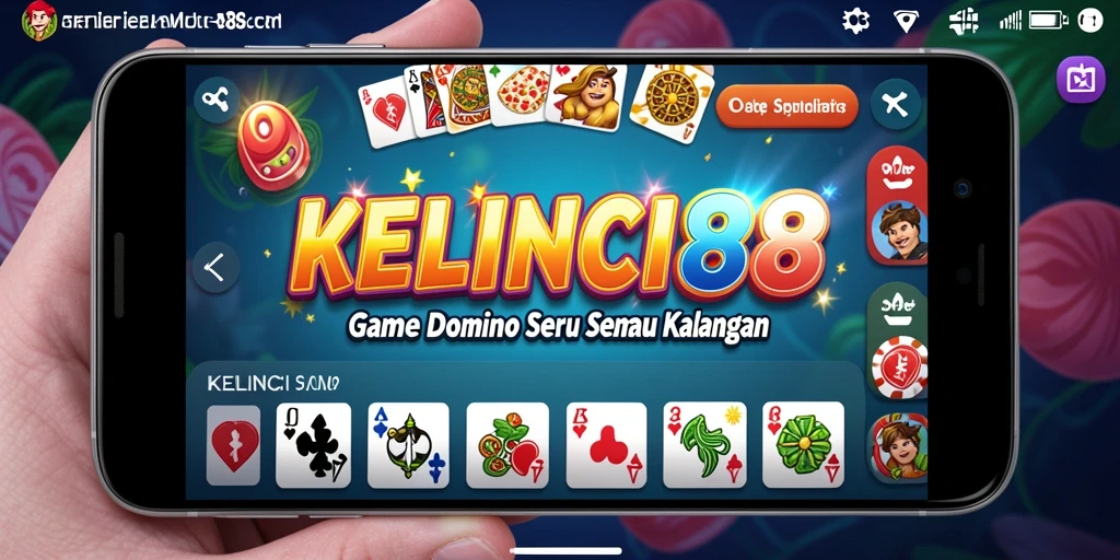 Tampilan utama gameplay Domino di KELINCI88 yang seru.
