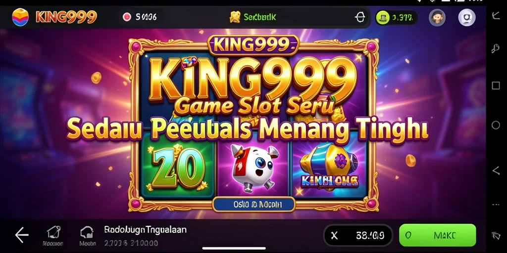 Tampilan menarik dari gameplay Slot KING999 yang memikat dan mengasyikkan.