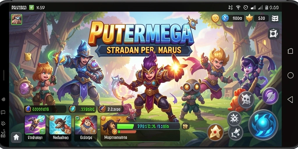 Tampilan gameplay PUTERMEGA yang mendebarkan dan strategis.