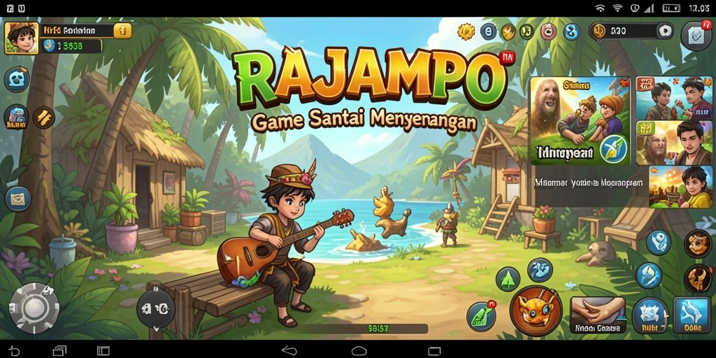 Gameplay seru RAJAMPO yang menyenangkan dan menghibur.
