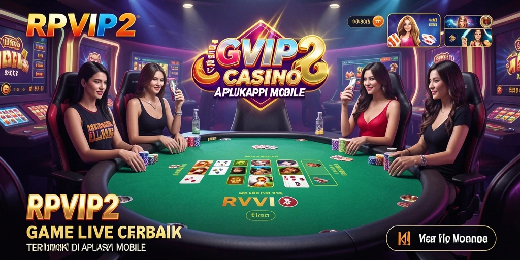Tampilan menarik dari gameplay RPVIP2 dalam sesi Live Casino.
