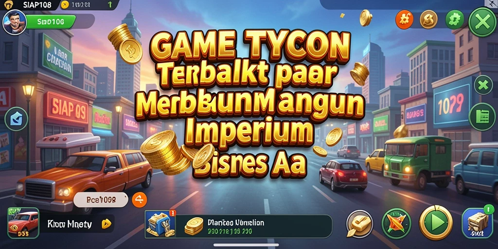 Screenshot gameplay SIAP108 yang menggambarkan suasana bisnis yang dinamis.