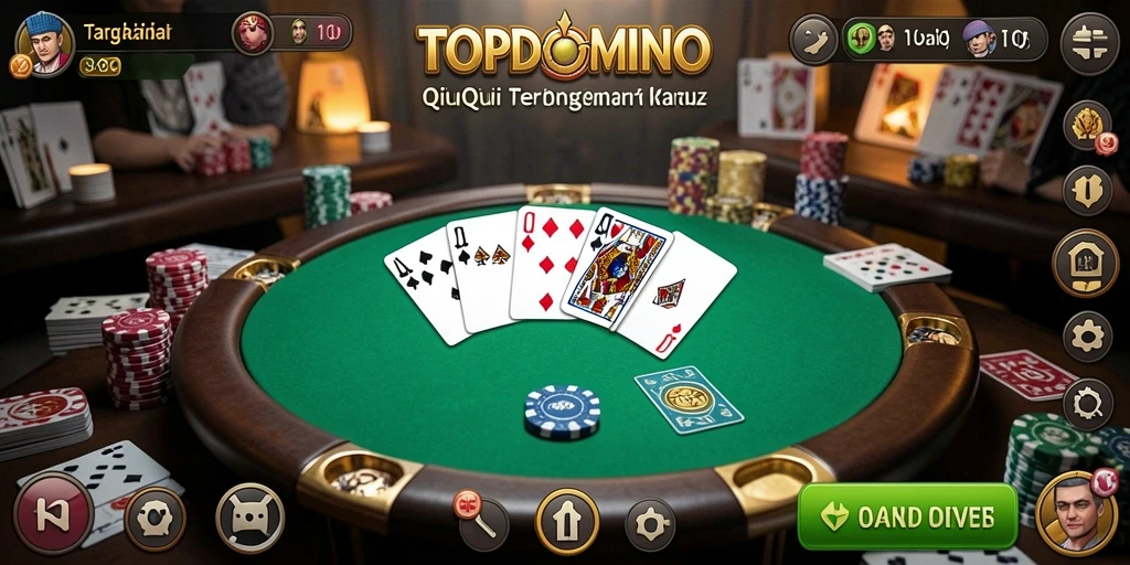Tampilan gameplay QiuQiu yang menegangkan dan seru.