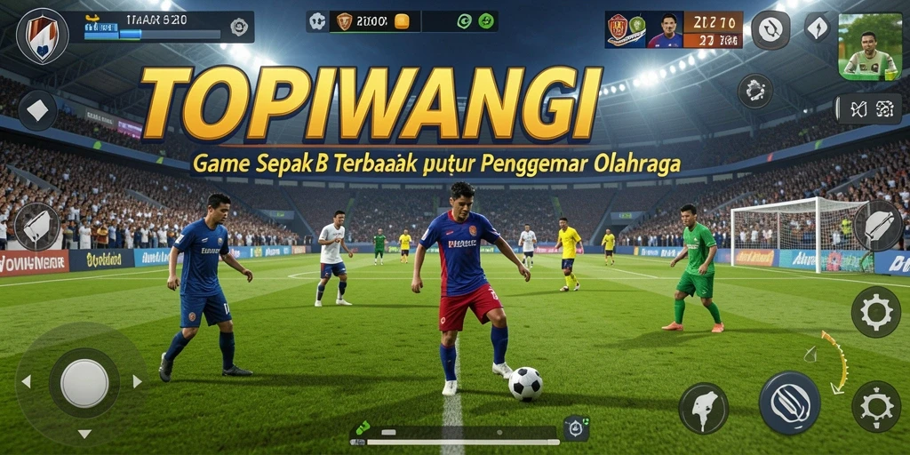 Gameplay seru di TOPIWANGI dengan grafis sepak bola yang memukau.