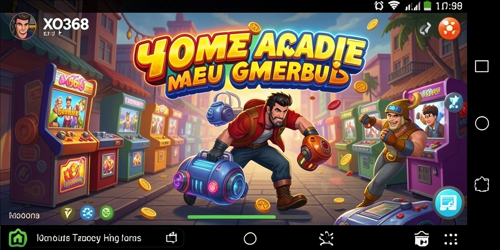 Tampilan gameplay seru dari XO368 dengan level menantang dan karakter menarik.